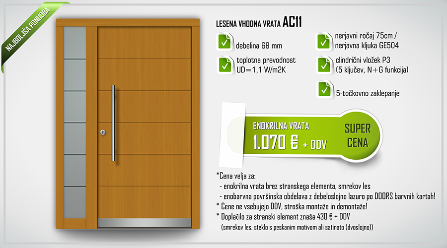 vhodna vrata akcija AC11