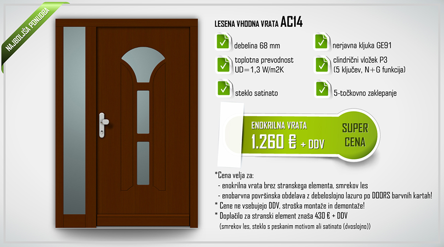 vhodna vrata akcija AC14