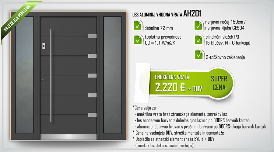 vhodna vrata akcija AH201