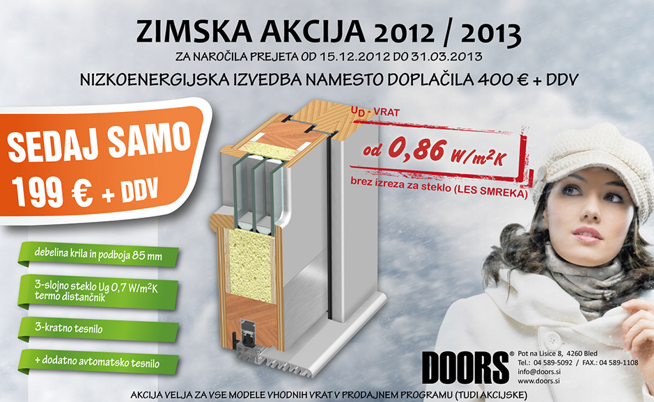 Zimska akcija vhodna vrata
